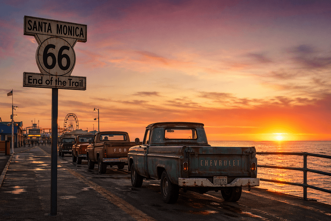 Santa Monica Route 66 finish